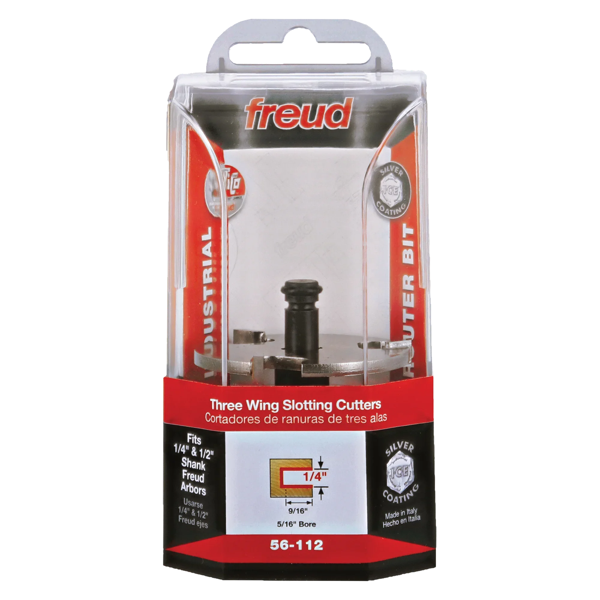 Freud 56-112, 1/4" Three Wing Slotting Cutter (5/16" Bore) - Image 3