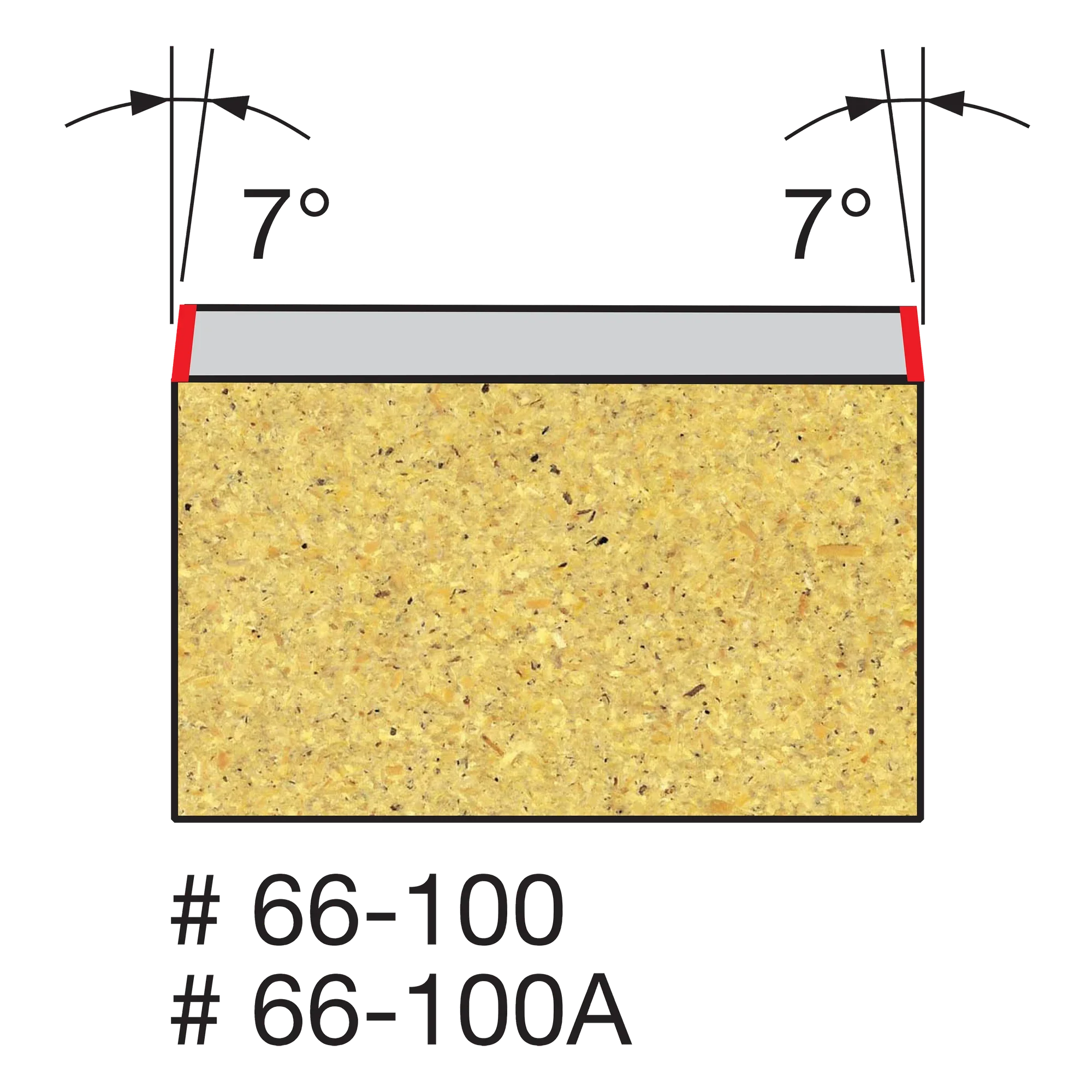 Freud 66-100, Carbide Router Bit - 1/4" Bevel Trim Bit (1/4" Shank) - Image 2