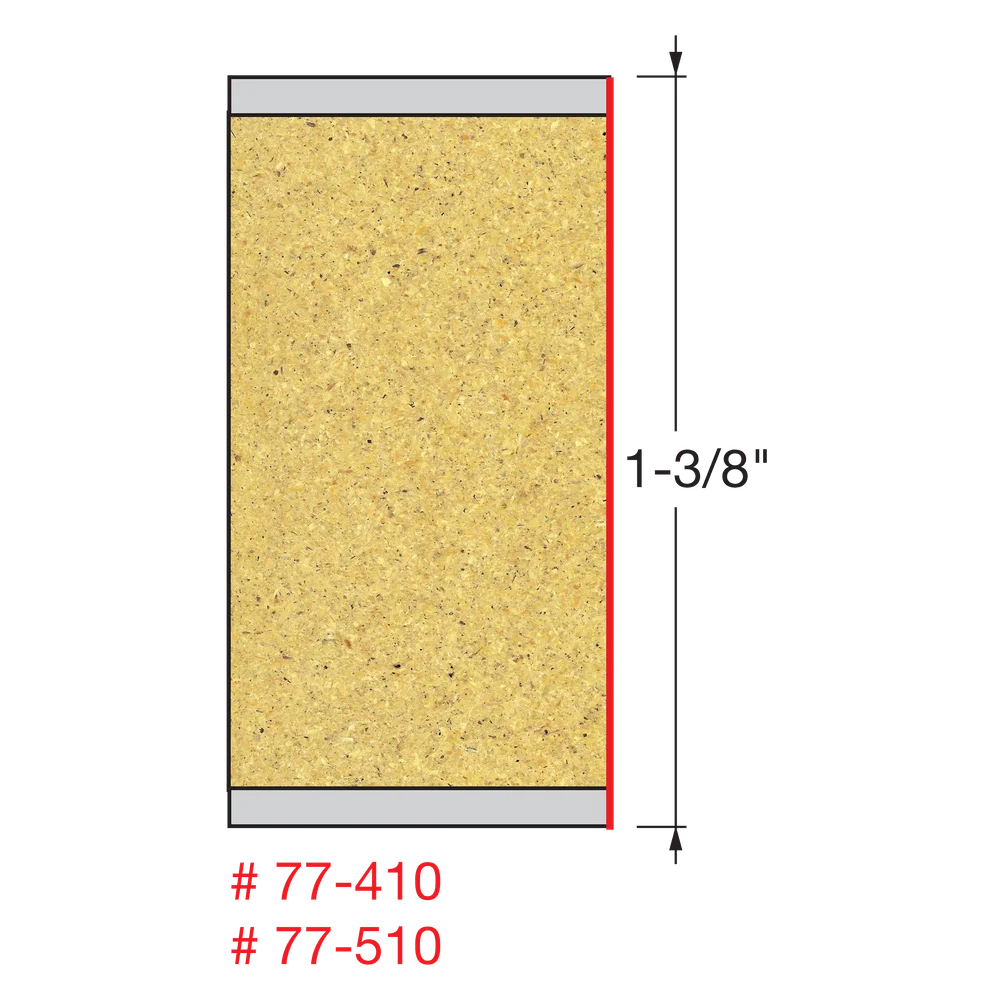 Freud 77-510, Carbide Router Bit - 1/2" x 3-1/2" Double Flute Mortise Compression Spiral Bit - Image 2