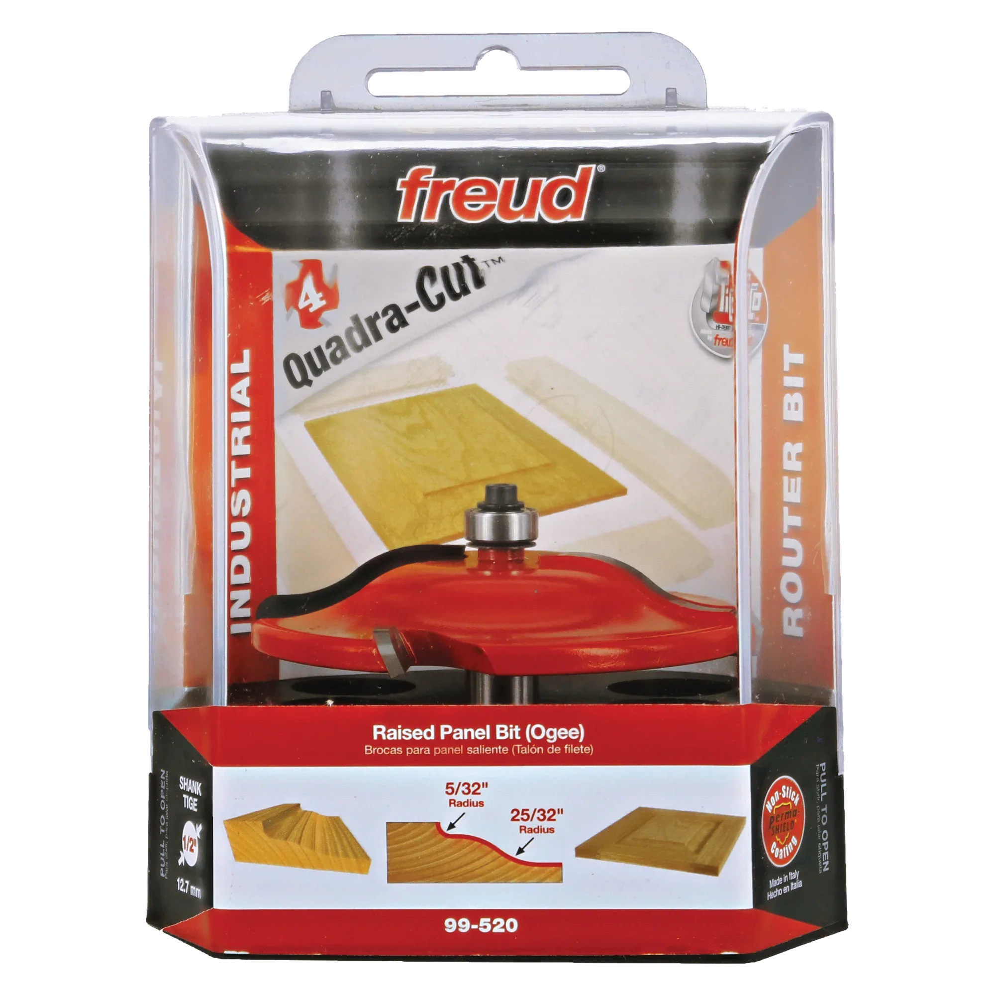 Freud 99-520, Carbide Router Bit - 3-1/2" x 2-1/2" 2+2 Raised Panel Bit (7/32" Minor Height) - Image 3
