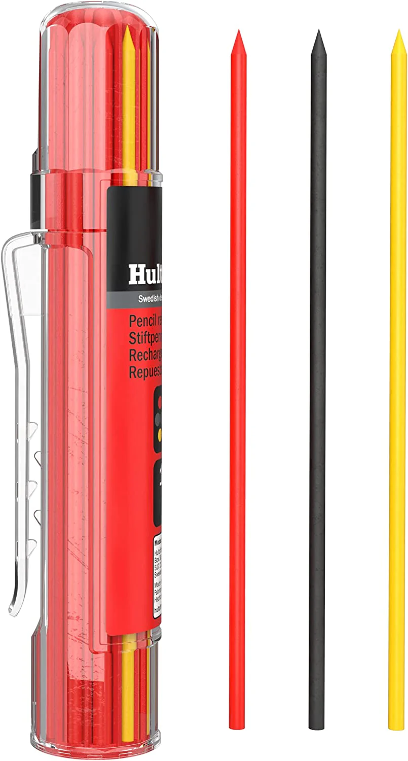 Hultafors 650120, Dry Marker Refills HRD GRY - Graphite/Red/Yellow - Image 5