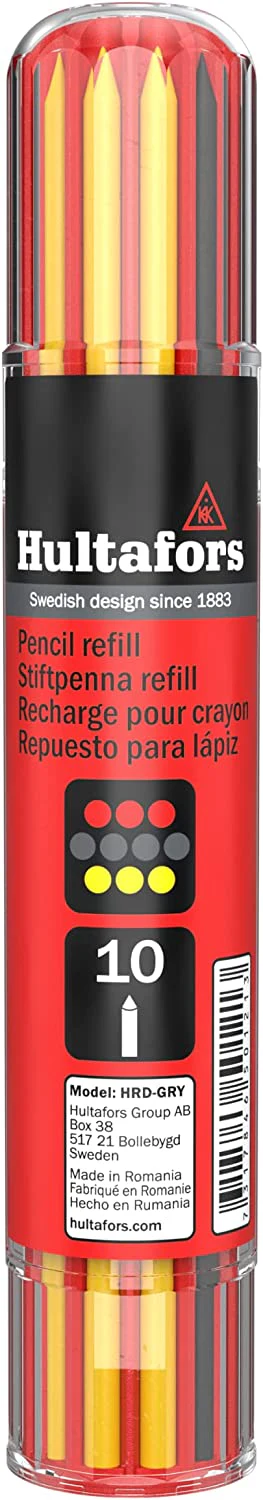 Hultafors 650120, Dry Marker Refills HRD GRY - Graphite/Red/Yellow - Image 6
