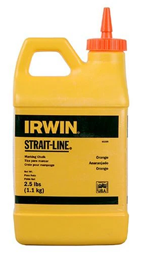 Irwin 65205, Strait-Line Hi-Visibility Marking Chalk, Orange (2.5 lbs)