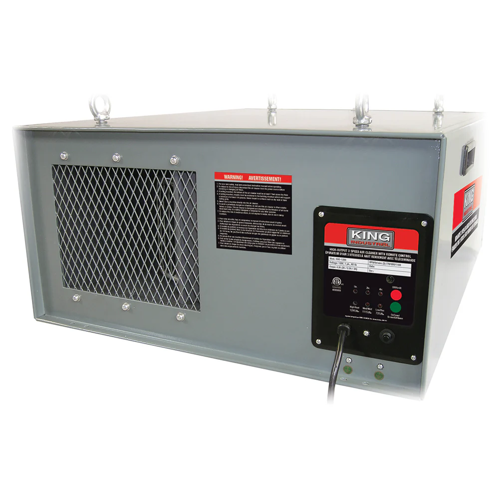 KING Canada KAC-1200, 3 Speed Air Cleaner - with Remote Control - 720, 1115, 1290 CFM - Image 3
