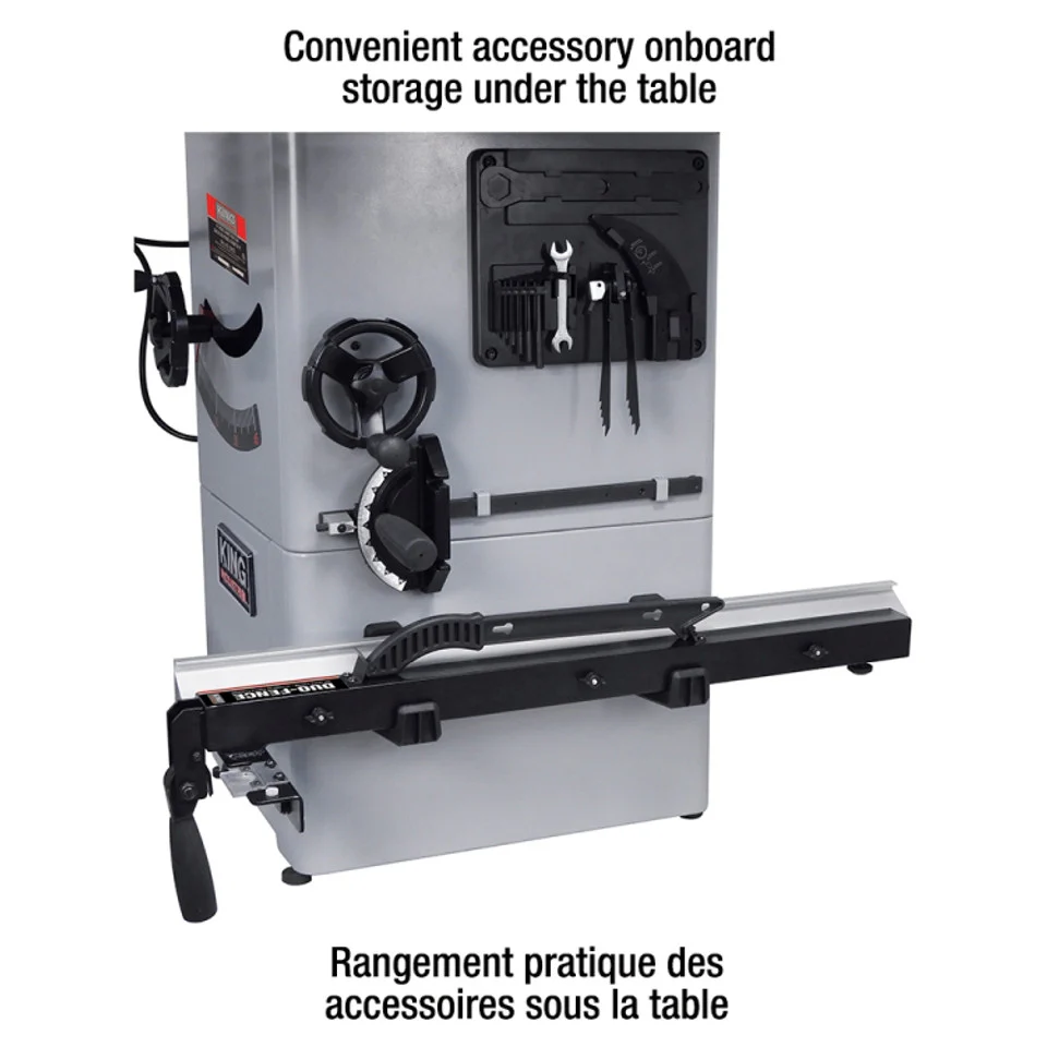 KING Canada KC-10HCX, 10" 1-3/4HP Cabinet Table Saw With 30 In. Rip Capacity - Image 2