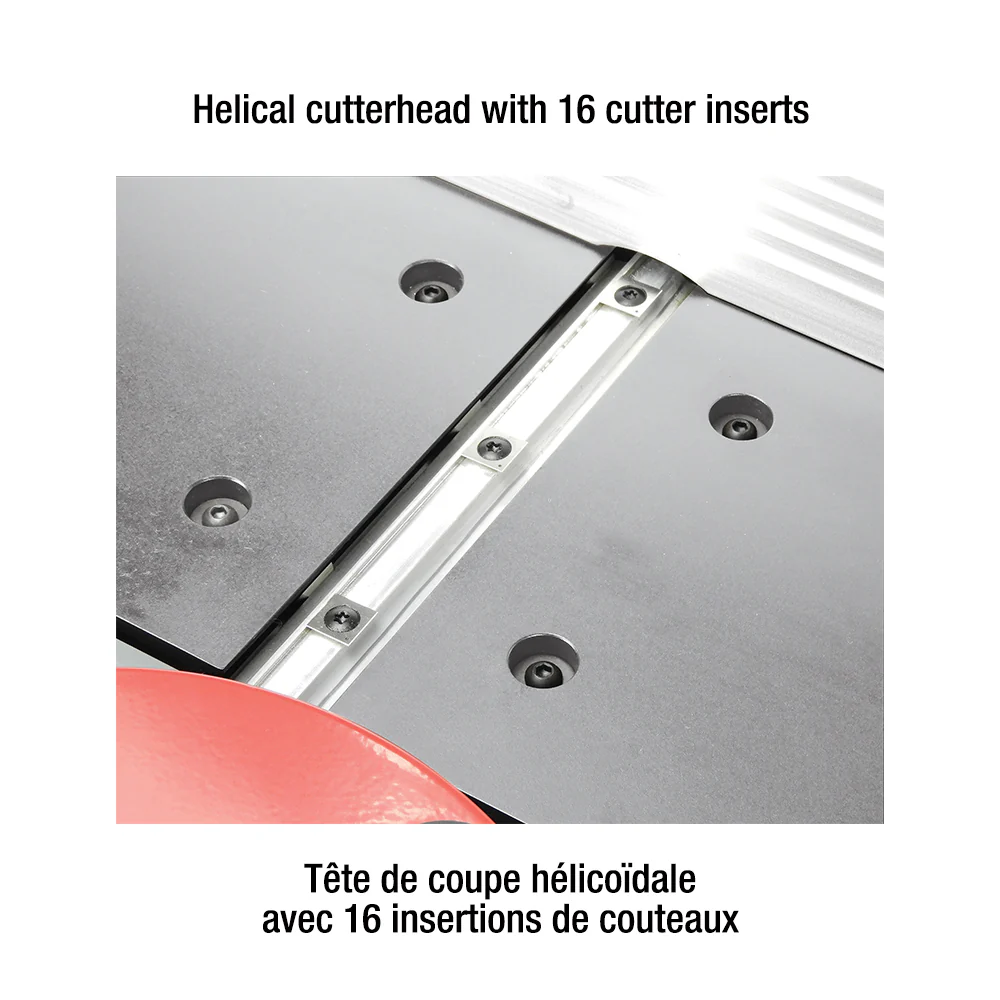 KING Canada KC-8HJC, 8” Benchtop Jointer with Helical Cutterhead - Image 3