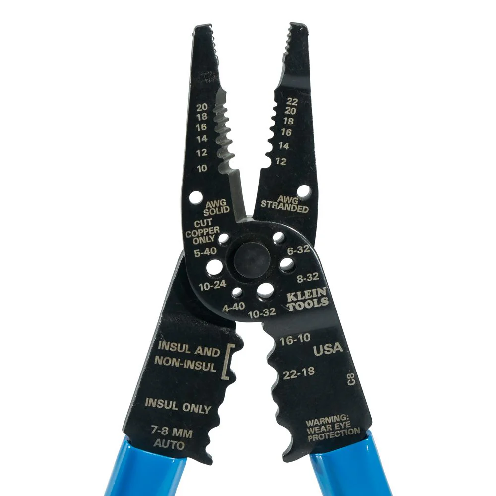 Klein Tools 1010, Long Nose Multi Tool Wire Stripper, Wire Cutters, Crimping Tool - Image 4