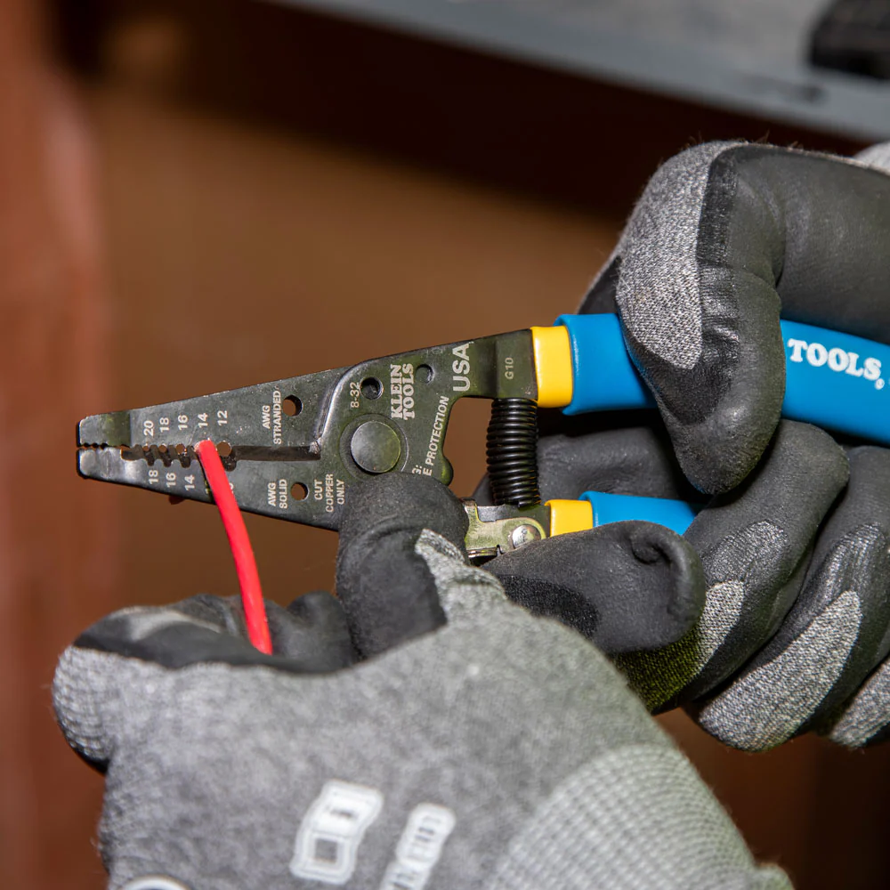 Klein Tools 11055, Solid and Stranded Copper Wire Stripper and Cutter - Image 6