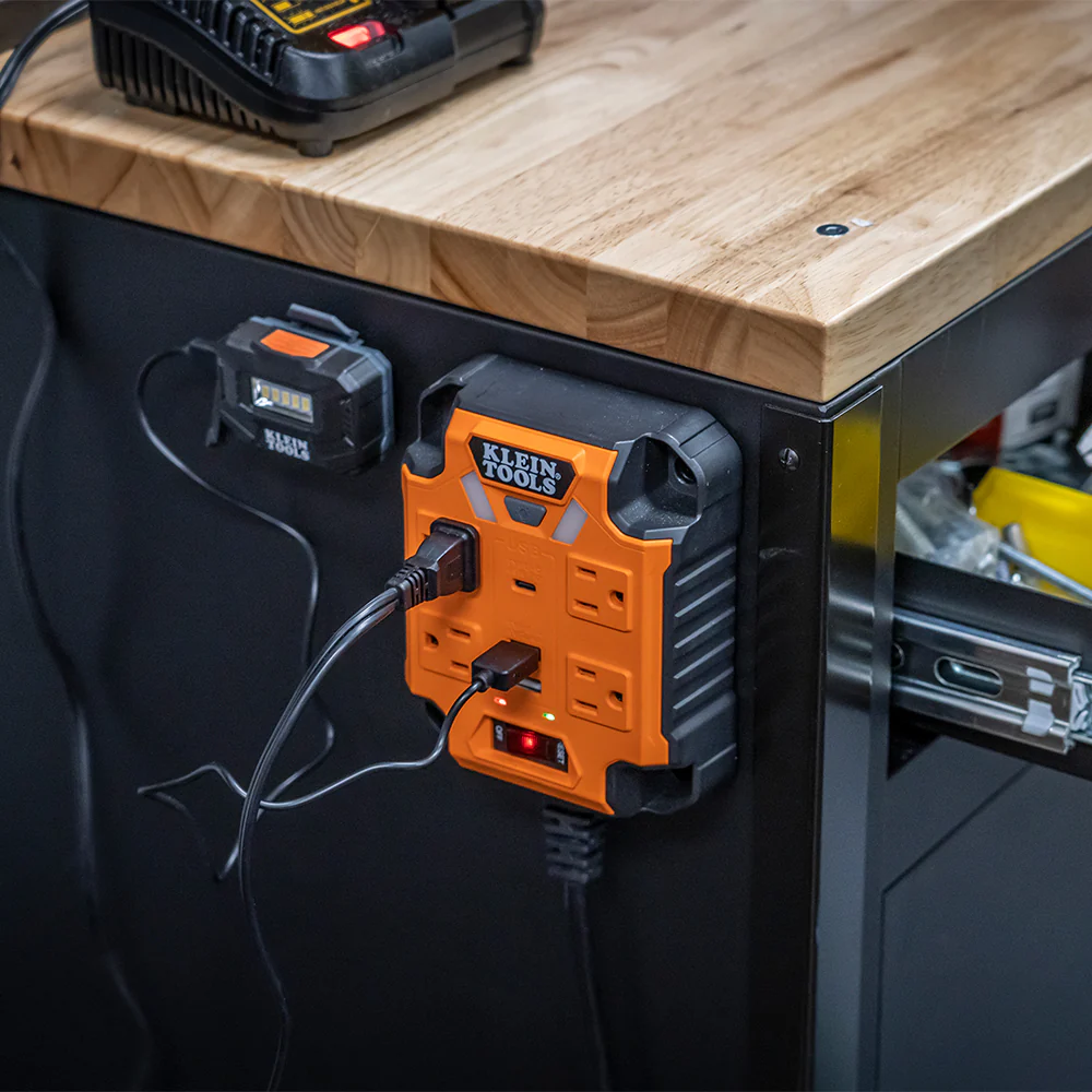 Klein Tools 29601, PowerBox 1, Magnetic Mounted Power Strip with Integrated LED Lights - Image 10