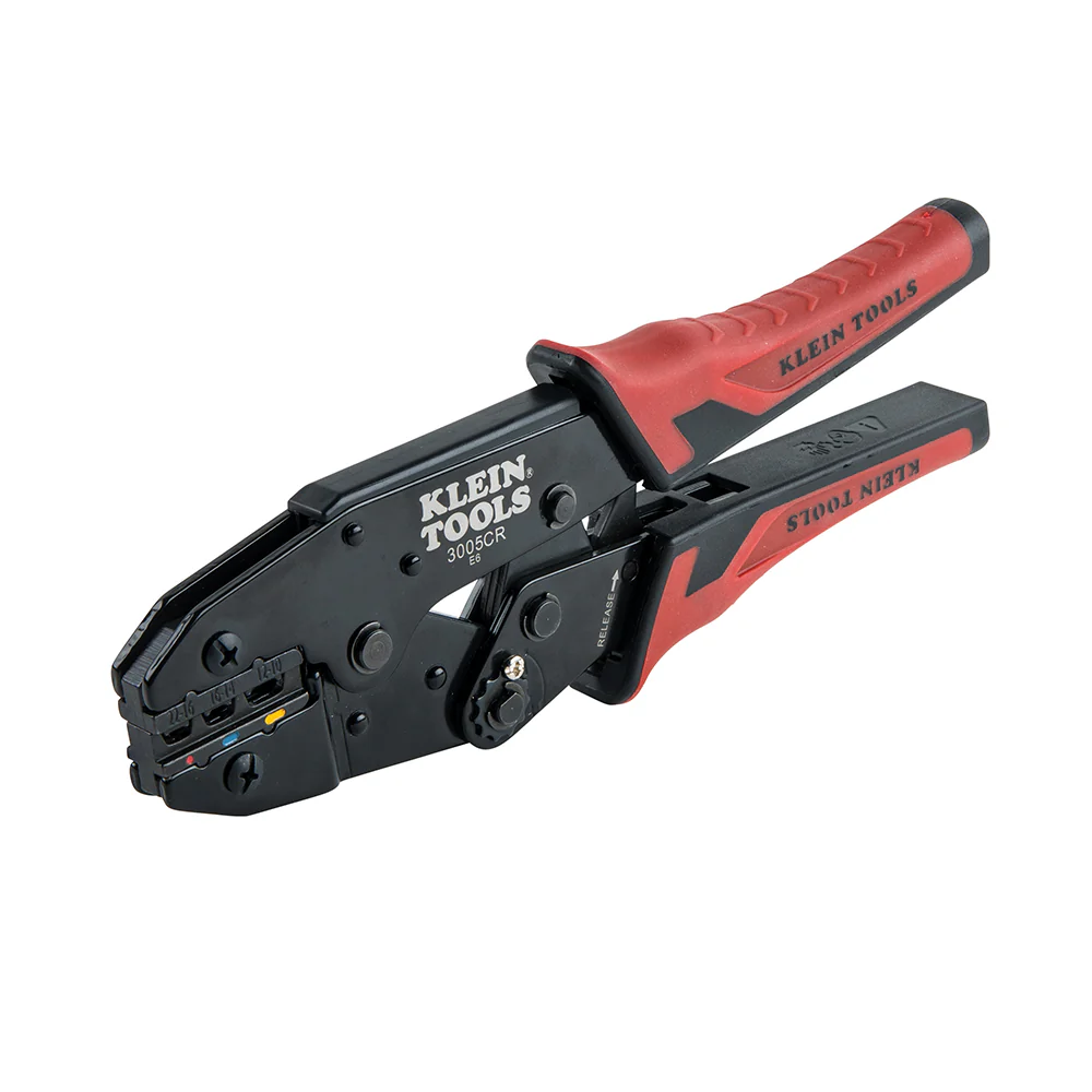 Klein Tools 3005CR, Ratcheting Crimper, 10-22 AWG - Insulated Terminals - Image 6