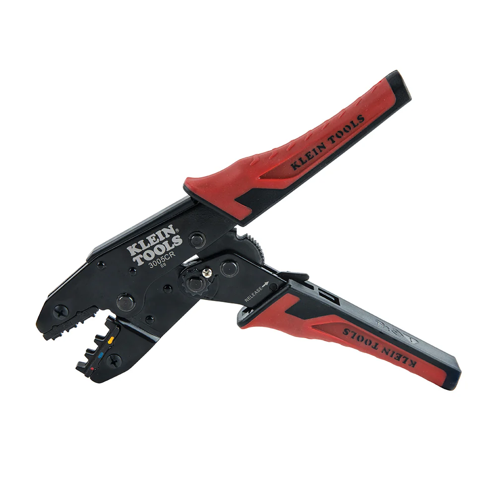 Klein Tools 3005CR, Ratcheting Crimper, 10-22 AWG - Insulated Terminals - Image 9
