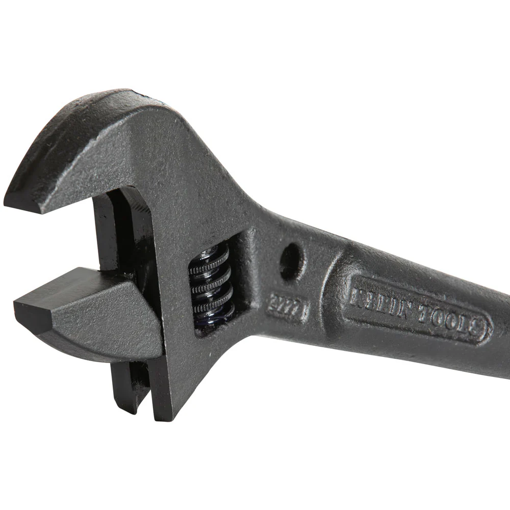 Klein Tools 3227, Adjustable Spud Wrench, 10-Inch, 1-7/16-Inch, Tether Hole - Image 10