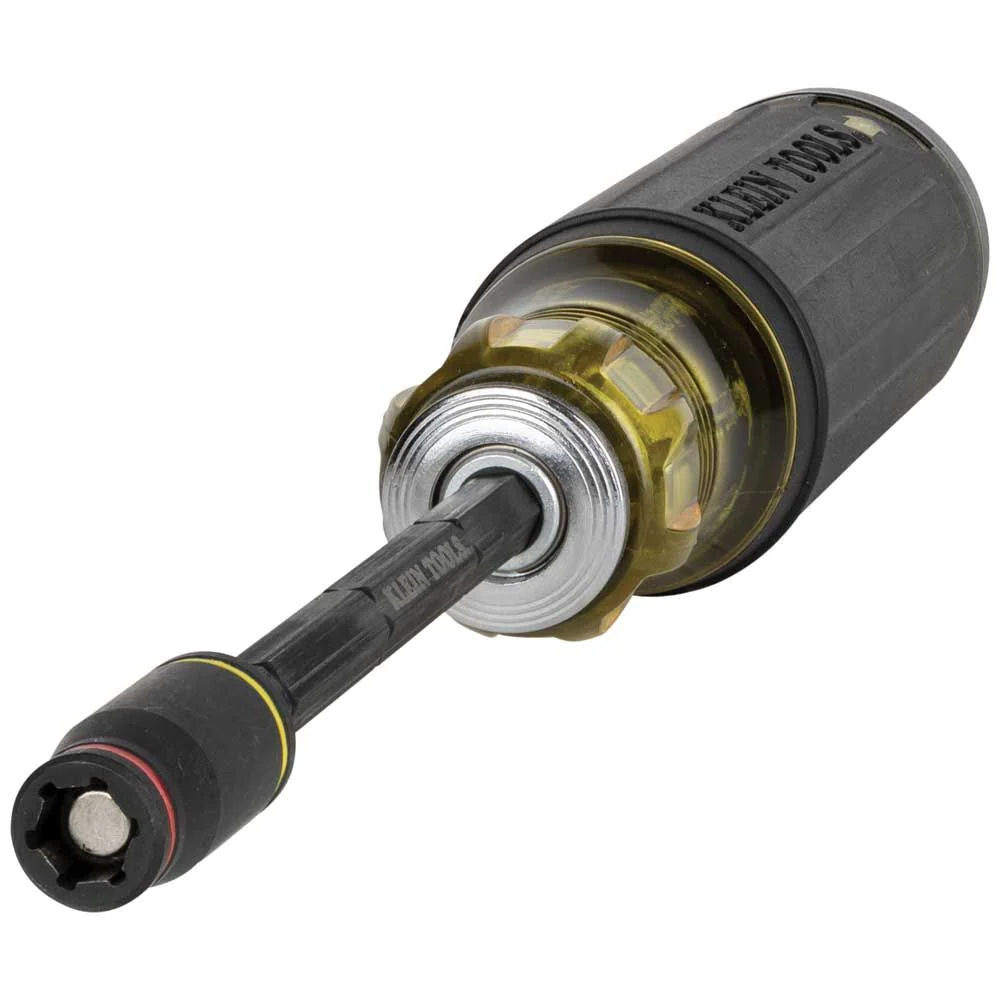 Klein Tools 32304, 14-in-1 HVAC Adjustable-Length Impact Screwdriver with Flip Socket - Image 3