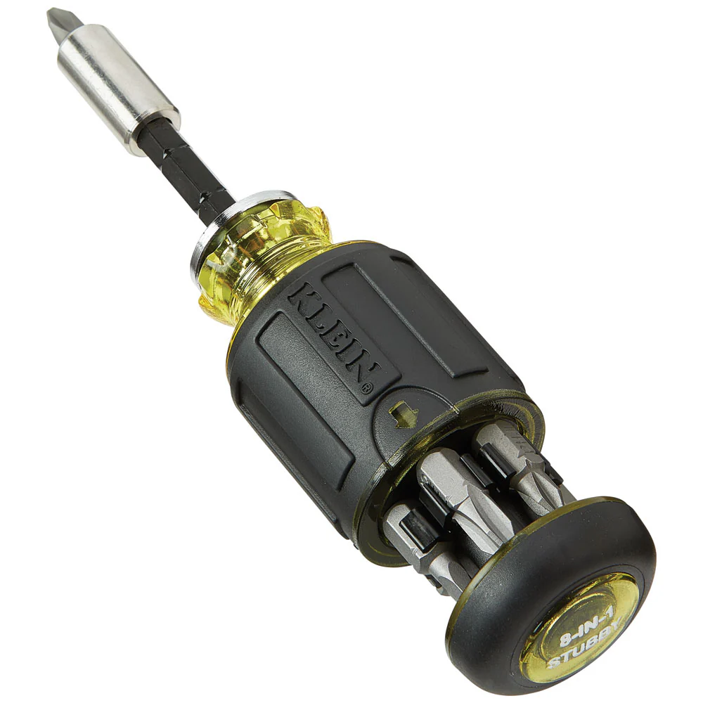 Klein Tools 32308HD, 12-in-1 Impact Rated Stubby Driver Set with Flip Sockets - Image 4