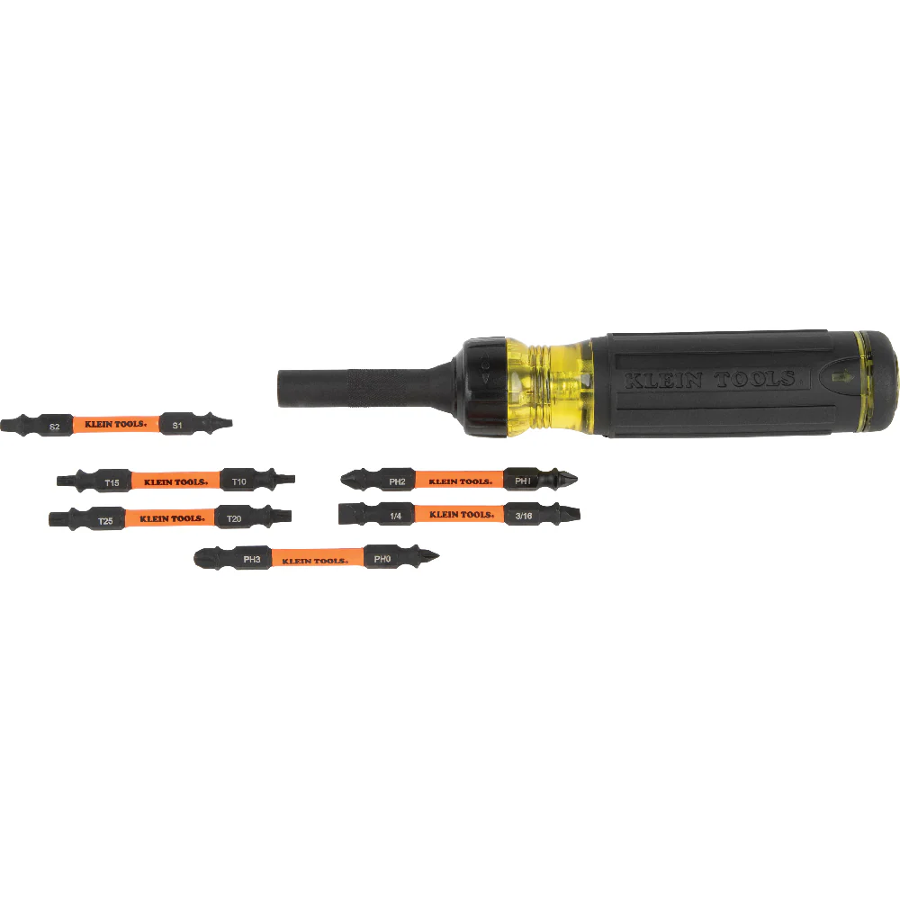 Klein Tools 32313HD, 13-in-1 Ratcheting Impact Rated Screwdriver - Image 5