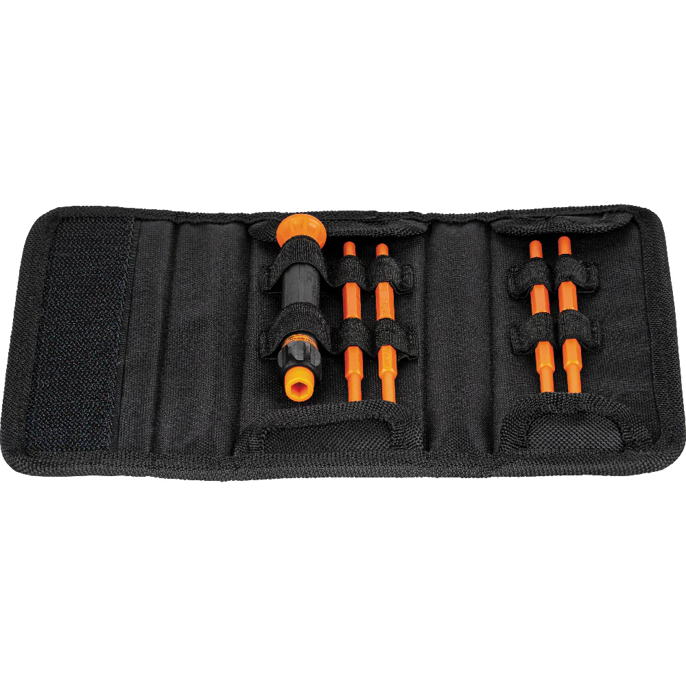 Klein Tools 32584INSR, 8-in-1 Insulated Precision Screwdriver Set with Case - Image 3