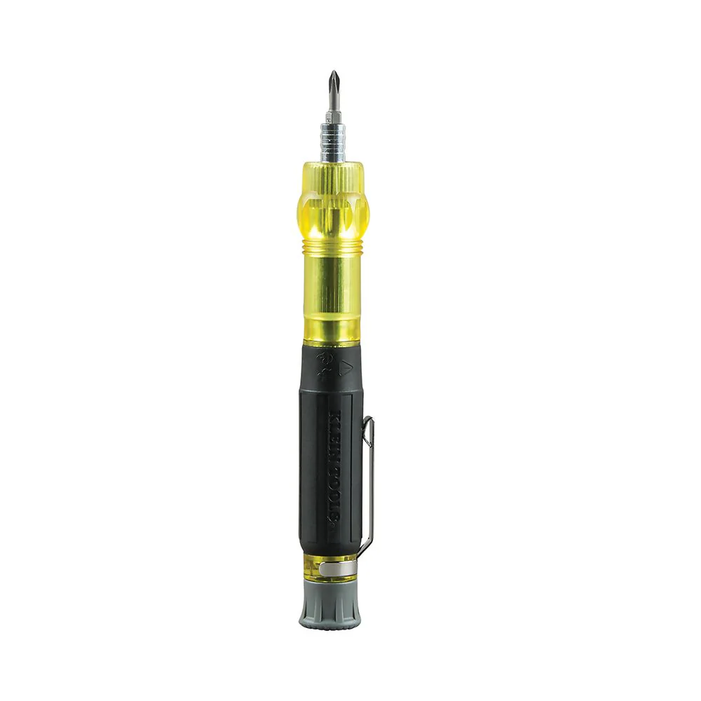 Klein Tools 32614, Multi-Bit Electronics Pocket Screwdriver, 4-in-1, Ph, Sl Bits - Image 3