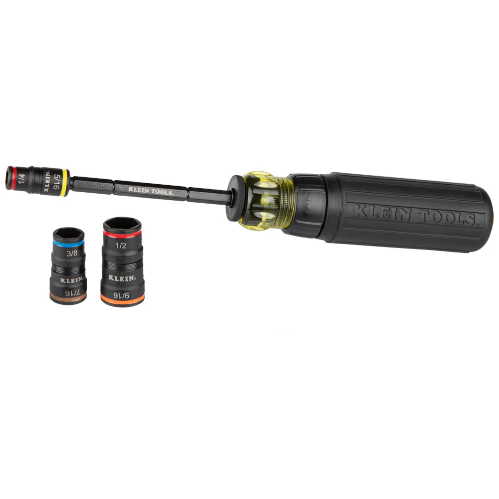 Klein Tools 32910RCHT, 7-in-1 Impact Rated Flip Socket Set with Ratcheting Handle - Image 3