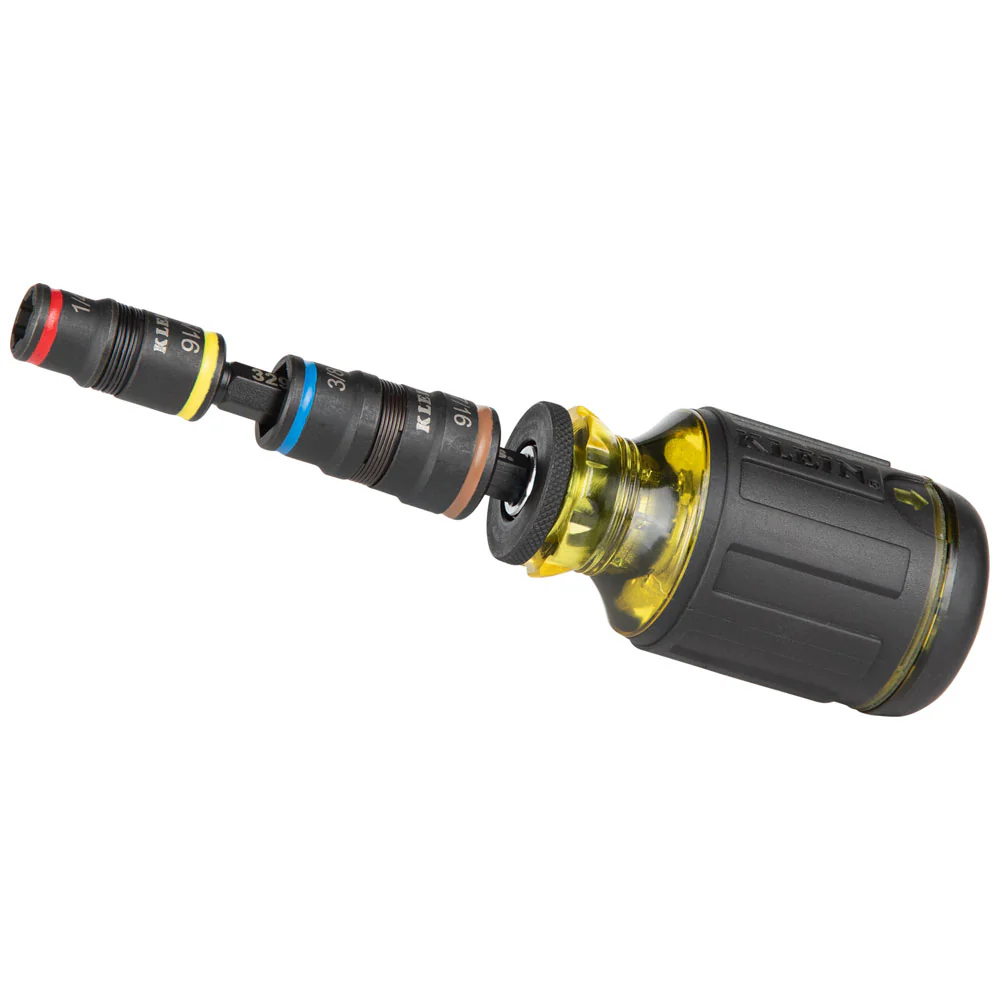 Klein Tools 32932, 5-in-1 Impact Rated Flip Socket Set - Image 2