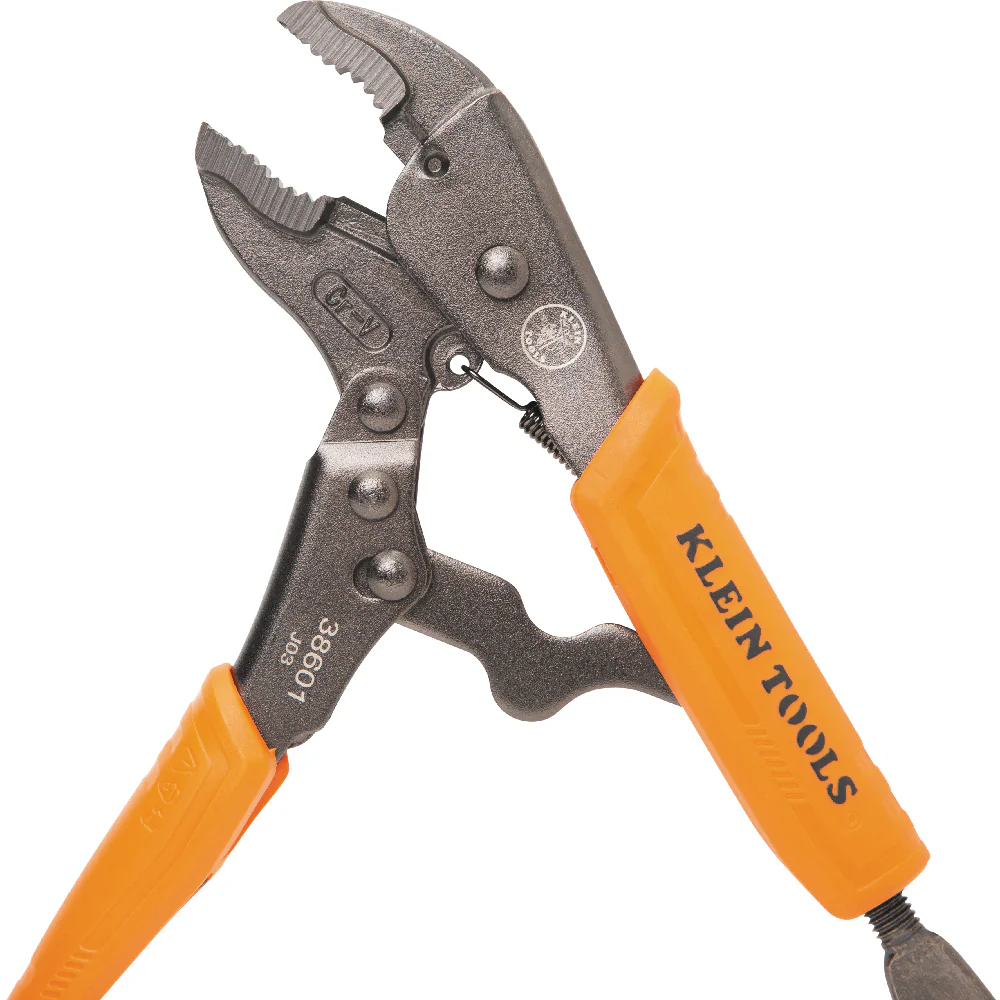 Klein Tools 38665, Locking Pliers, Long Nose 6-Inch, Curved Jaw 7- and 10-Inch, 3-Piece - Image 8
