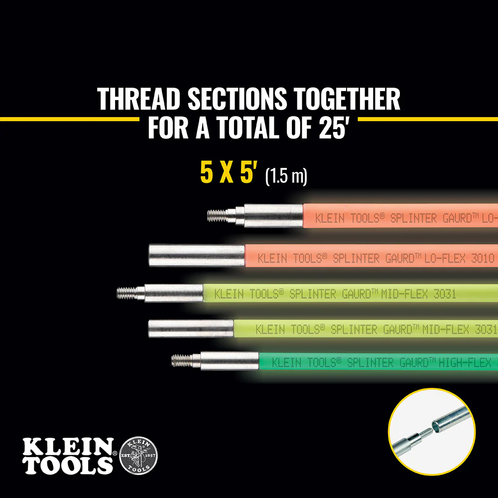 Klein Tools 50254, Multi Flex Glow Rod Set, 25-Foot - Image 3