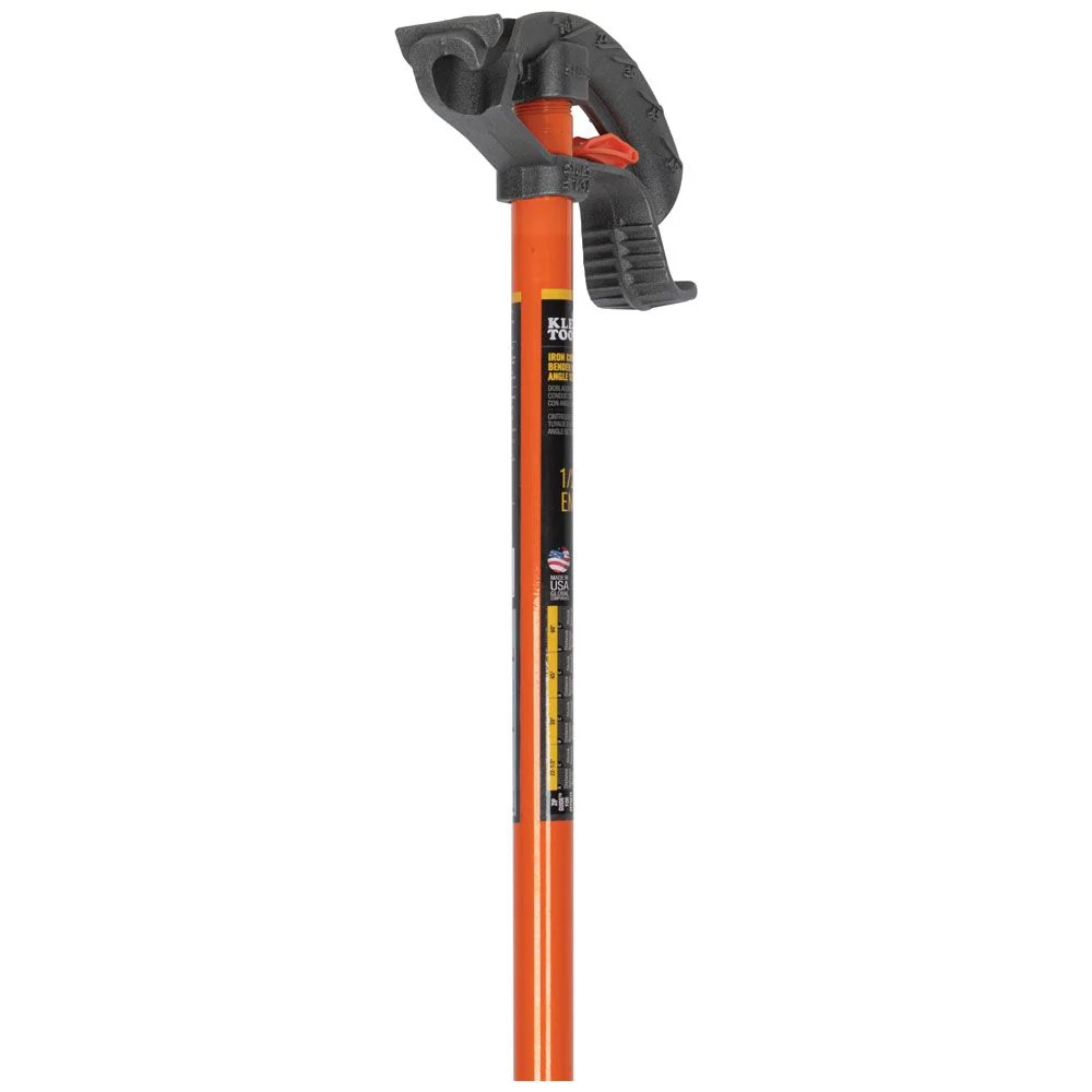 Klein Tools 51603, Iron Conduit Bender 1/2-Inch EMT with Angle Setter™ - Image 3