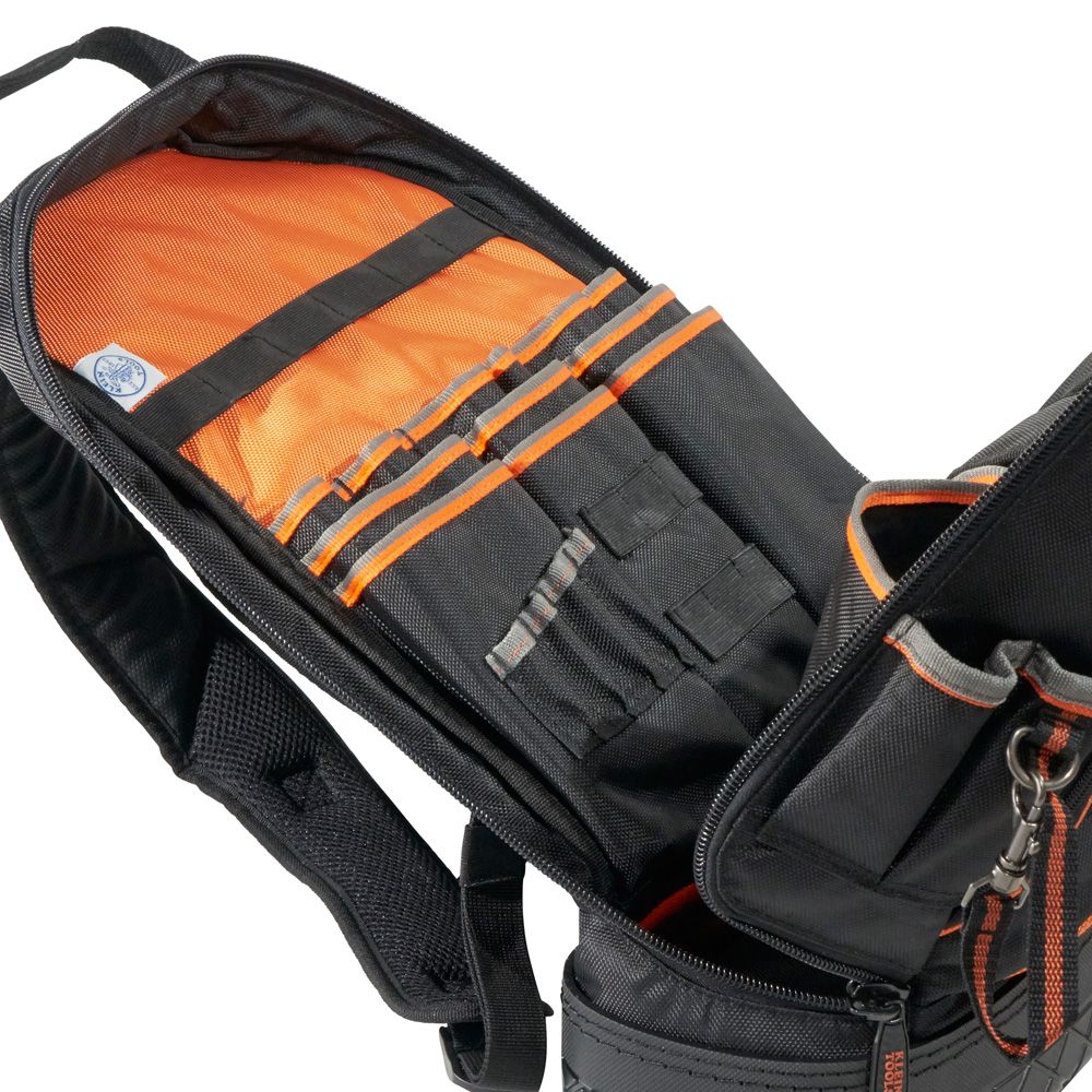 Klein Tools 55421BP-14, Tradesman Pro™ Tool Bag Backpack, 39 Pockets, Black, 14-Inch - Image 3