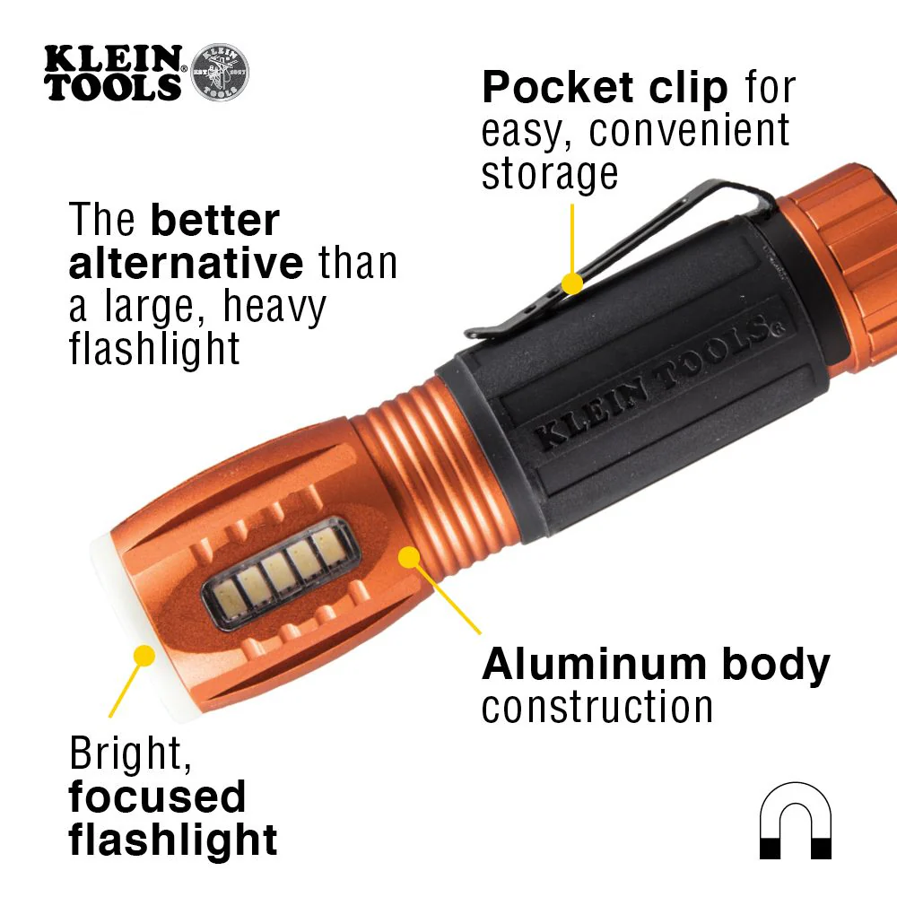 Klein Tools 56028, LED Flashlight with Work Light - Image 5