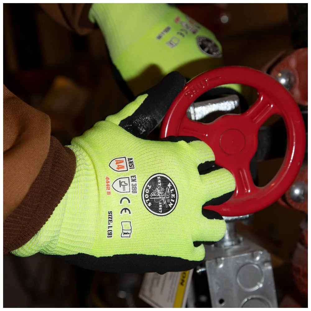Klein Tools 60186, Work Gloves, Cut Level 4, Touchscreen, Large, 2-Pair - Image 5
