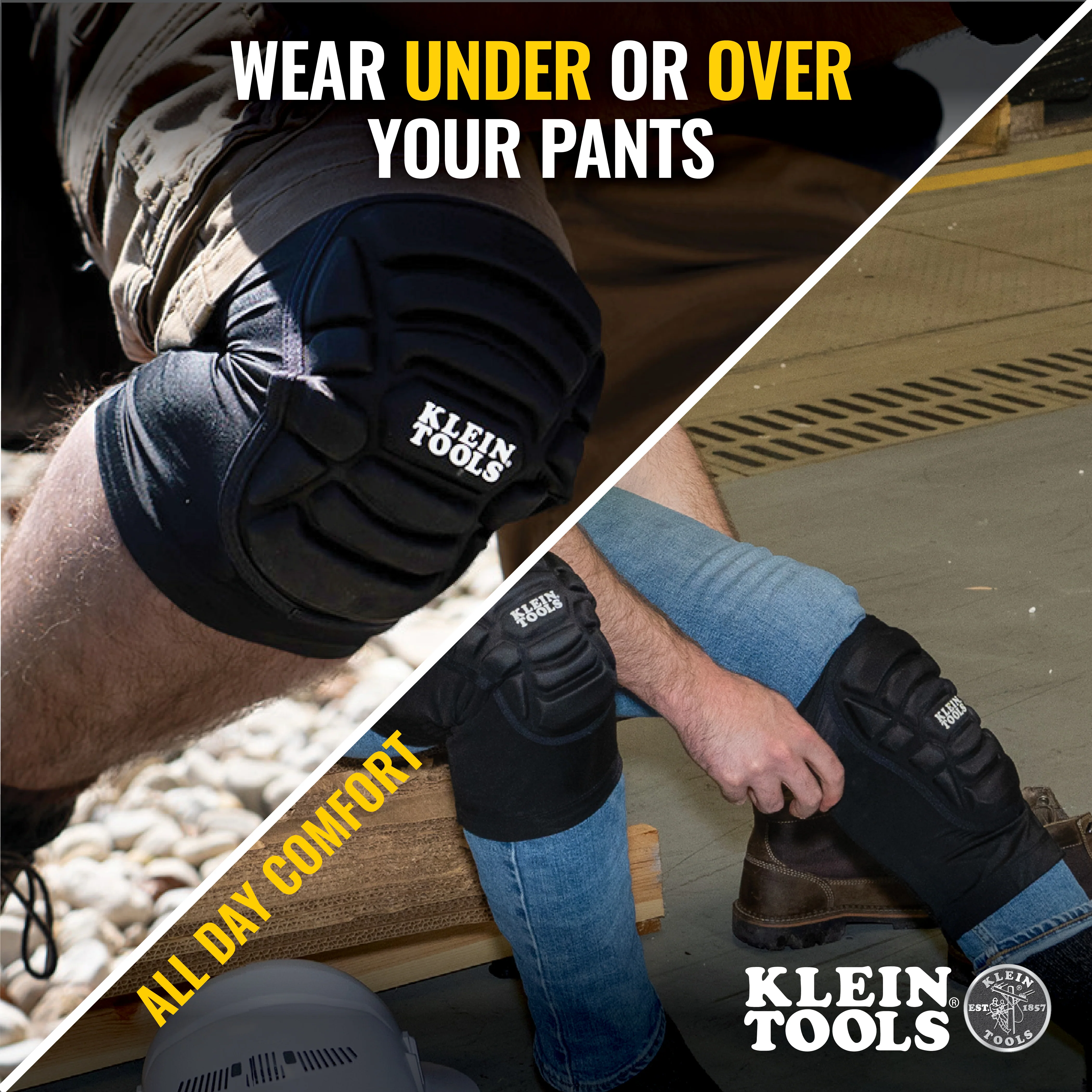 Klein Tools 60592, Lightweight Knee Pad Sleeves, L/XL - Image 4