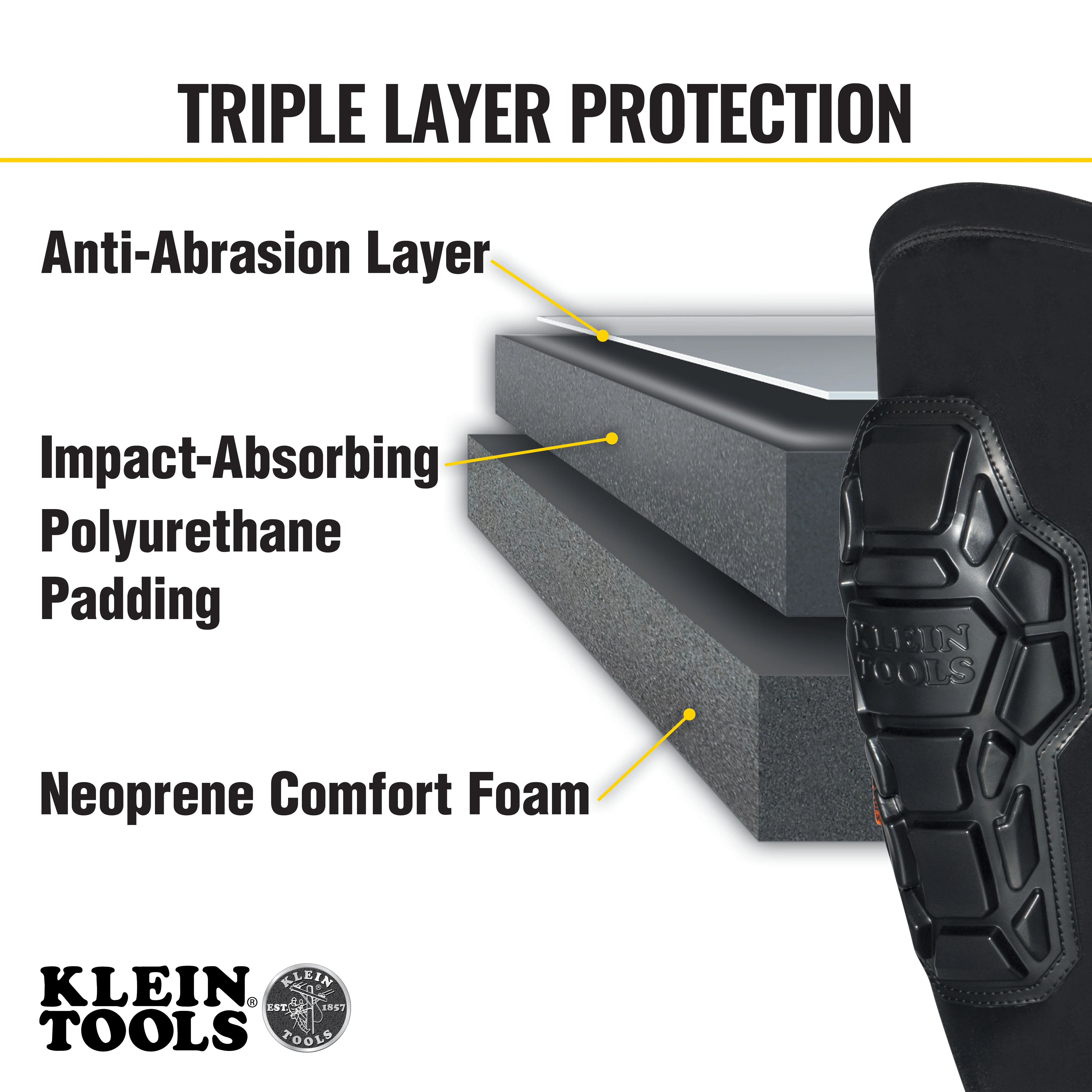 Klein Tools 60615, Heavy Duty Knee Pad Sleeves, S/M - Image 12