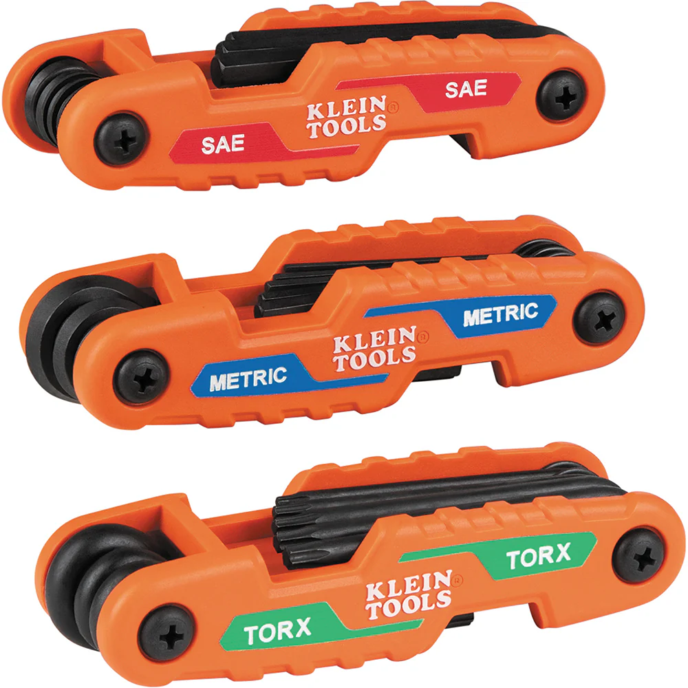 Klein Tools 70553, Pro Folding Hex Key Set, 31-Key, SAE, Metric, TORX® Sizes, 3-Piece - Image 10