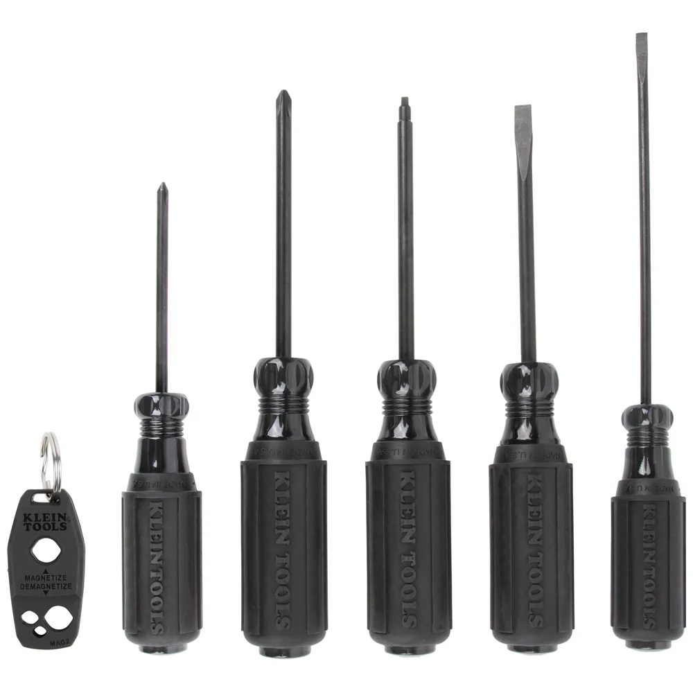 Klein Tools 85446BLK, Blackout Screwdriver Set, 6-Piece - Image 2