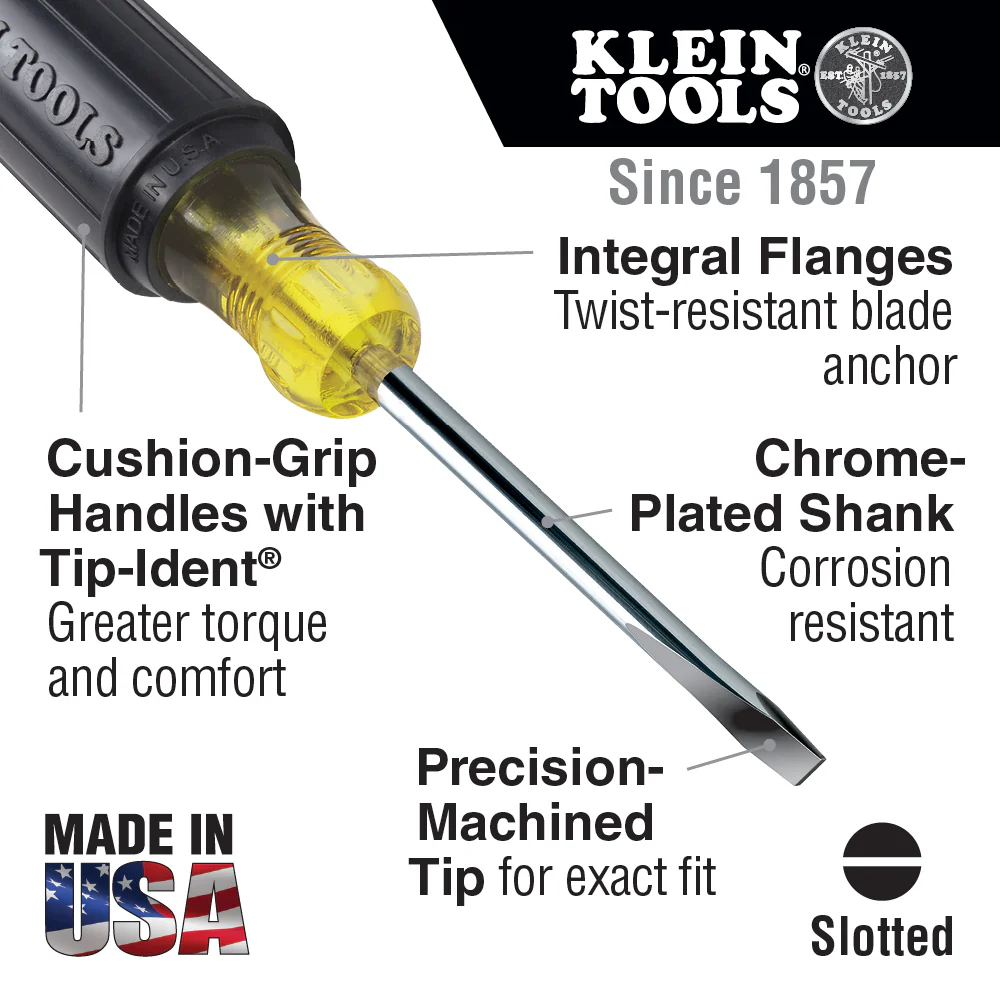 Klein Tools 85808, All-Purpose Screwdriver Set, 8-Piece - Image 7