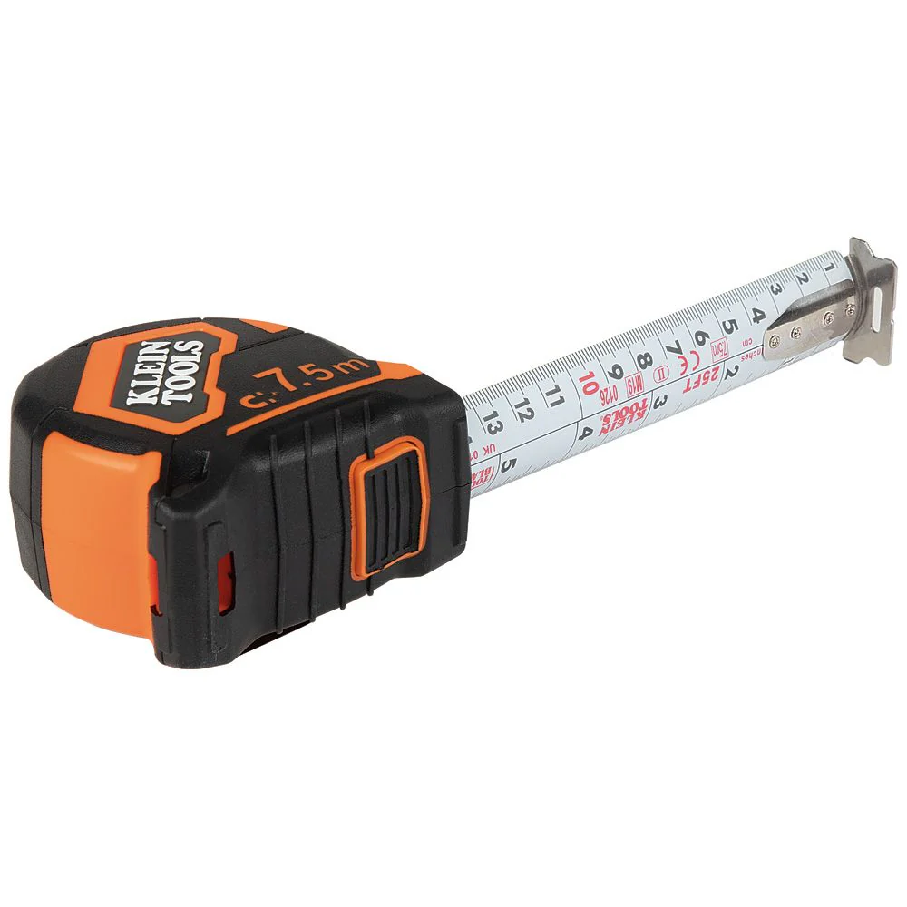 Klein Tools 9375, Tape Measure, 7.5-Meter Magnetic Double-Hook - Image 7