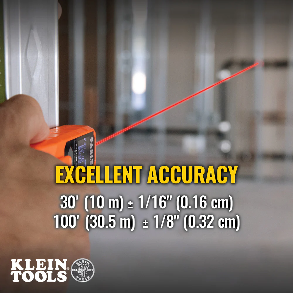 Klein Tools 93LDM100C, Compact Laser Distance Measure - Image 4