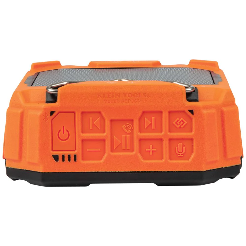 Klein Tools AEPJS3, Bluetooth® Jobsite Speaker with Magnet and Hook - Image 6