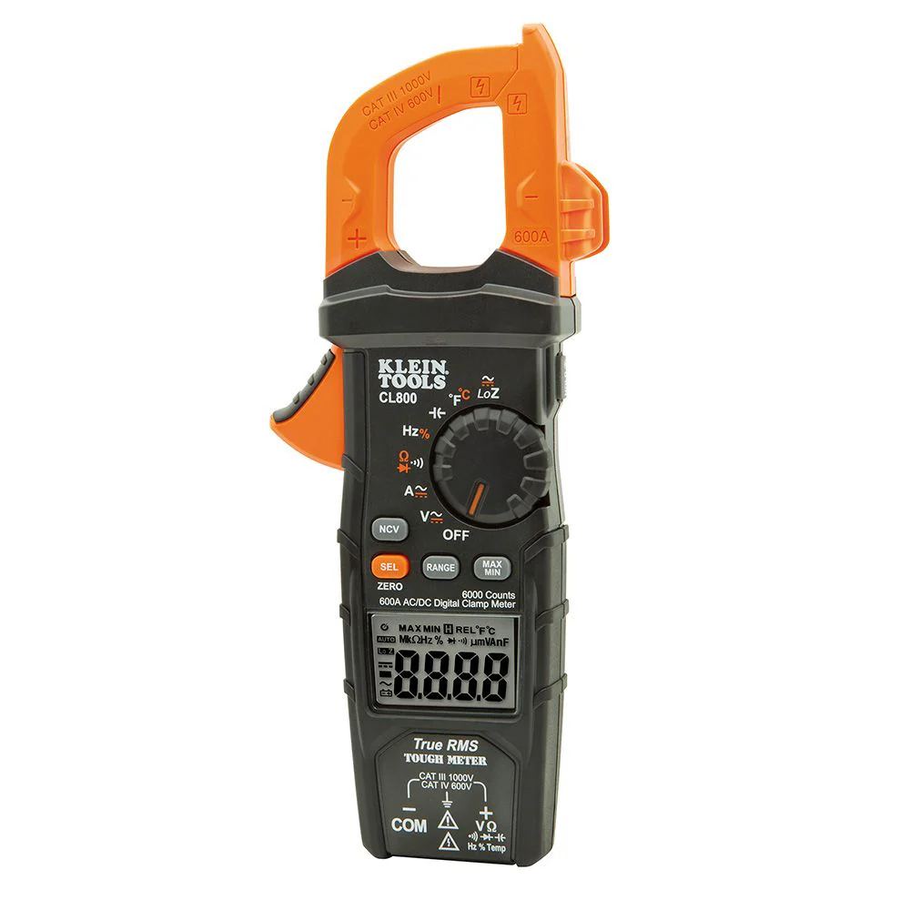 Klein Tools CL800, Digital Clamp Meter, AC Auto-Range TRMS, Low Impedance (LoZ), Auto Off - Image 5