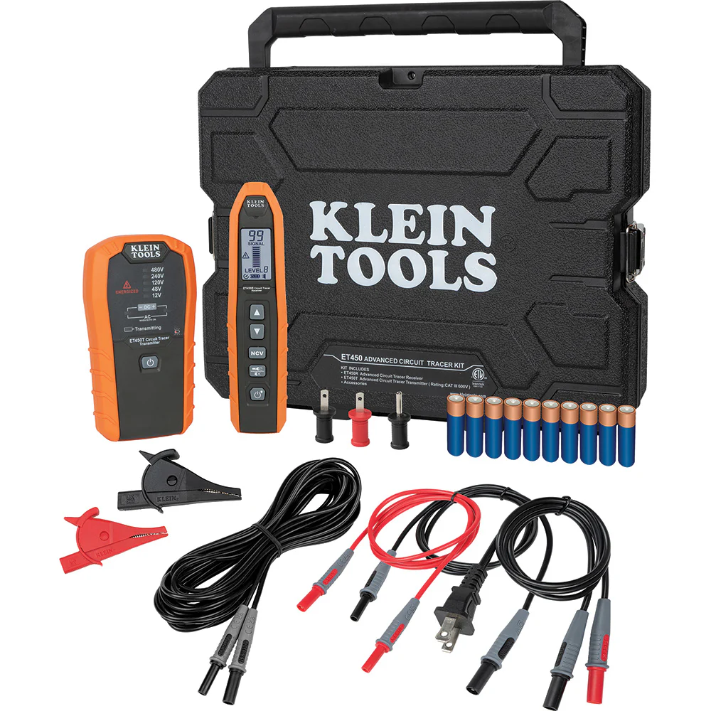 Klein Tools ET450, Advanced Electrical Circuit Breaker Finder and Wire Tracer Kit and Case