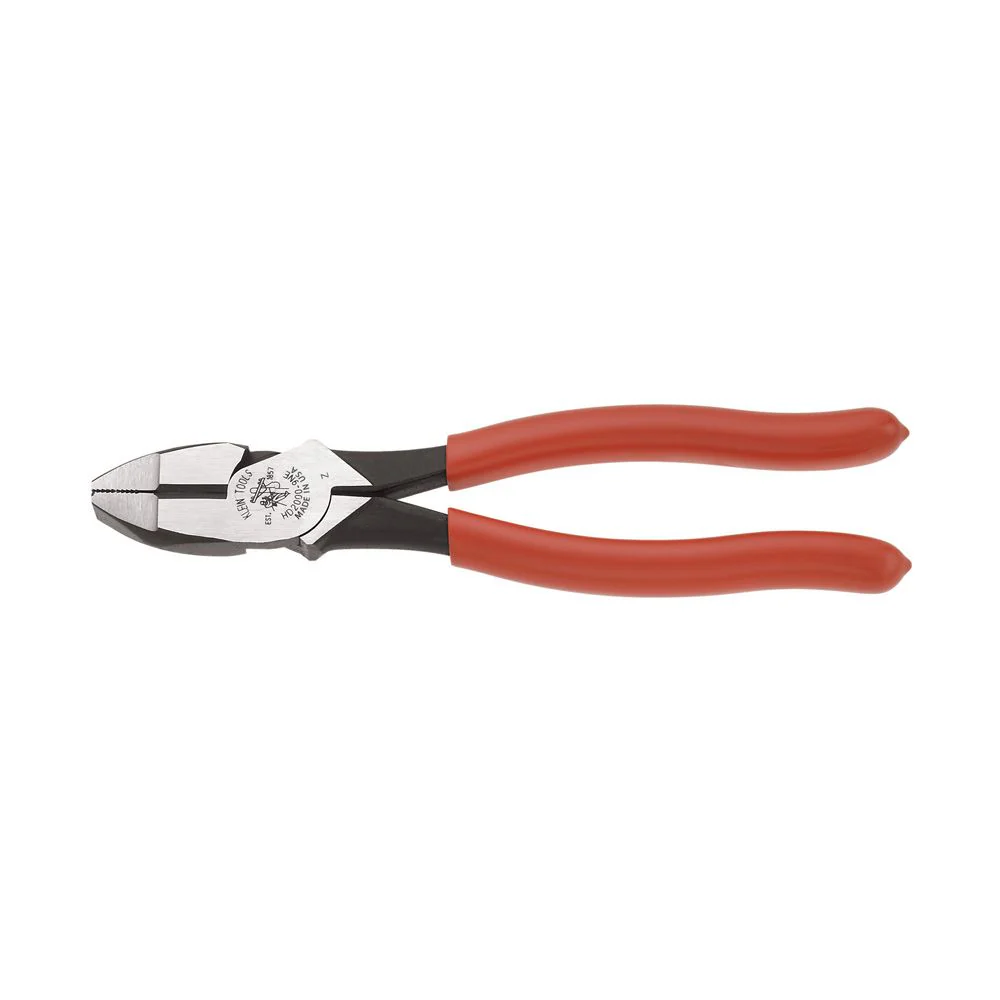 Klein Tools HD2000-9NE, Heavy-Duty Lineman’s Pliers, Thicker-Dipped Handle - Image 2
