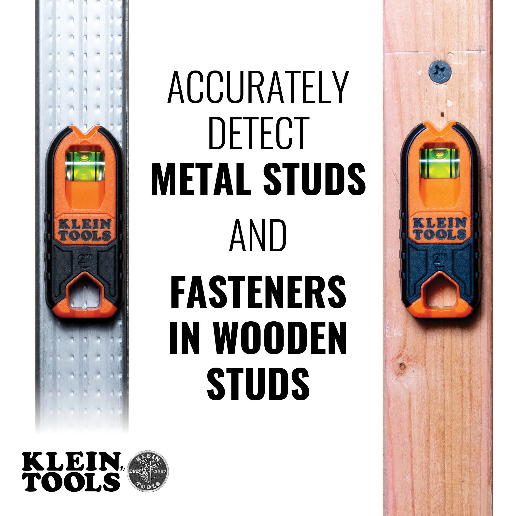 Klein Tools MSF1002, Magnetic Stud Finder, 2 Pack - Image 2