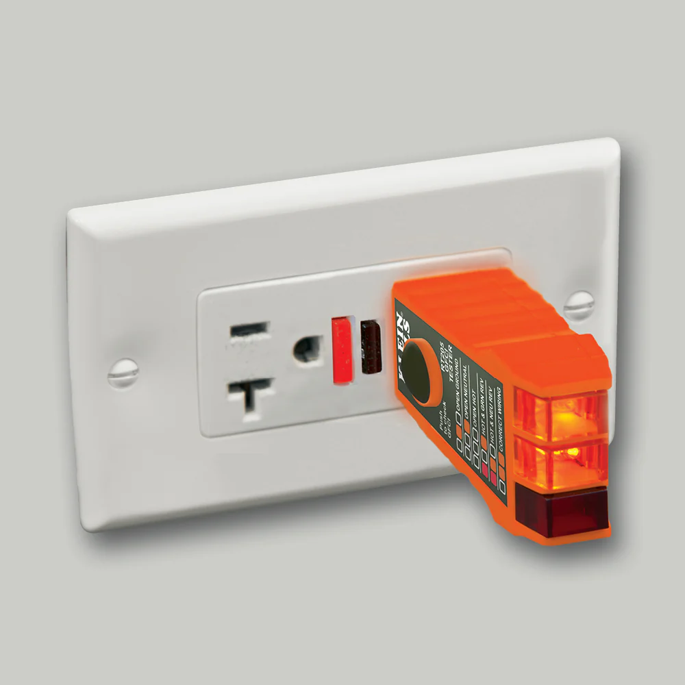 Klein Tools NCVT1PKIT, Non-Contact Voltage and GFCI Receptacle Test Kit - Image 6