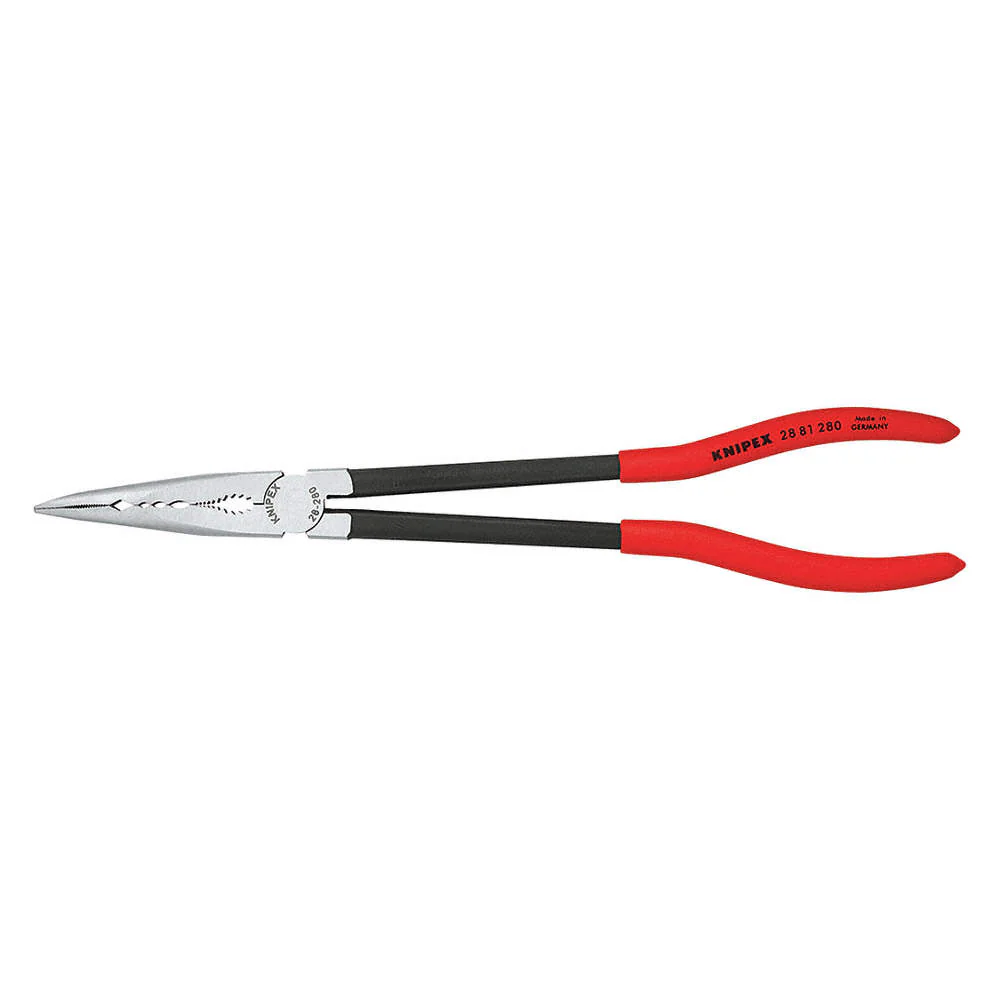 Knipex 28 81 280 SBA, Extra Long Needle Nose Pliers, 45° Angled Jaws - Image 2