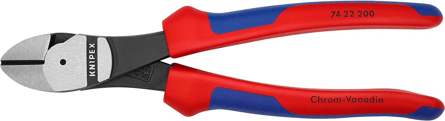 Knipex 74 02 200 SBA, Comfort Grip High Leverage Diagonal Cutters 8" - Image 2