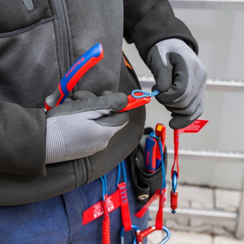 Knipex 74 22 200 SBA, 8 in. High-Leverage 12-Degree Angled Diagonal Side Cutting Pliers - Image 7