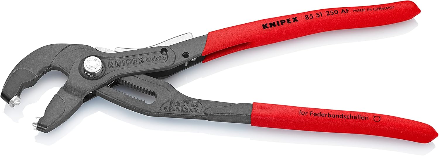 Knipex 85 51 250 AF, Spring Hose Clamp Pliers w/ Lock - Image 3