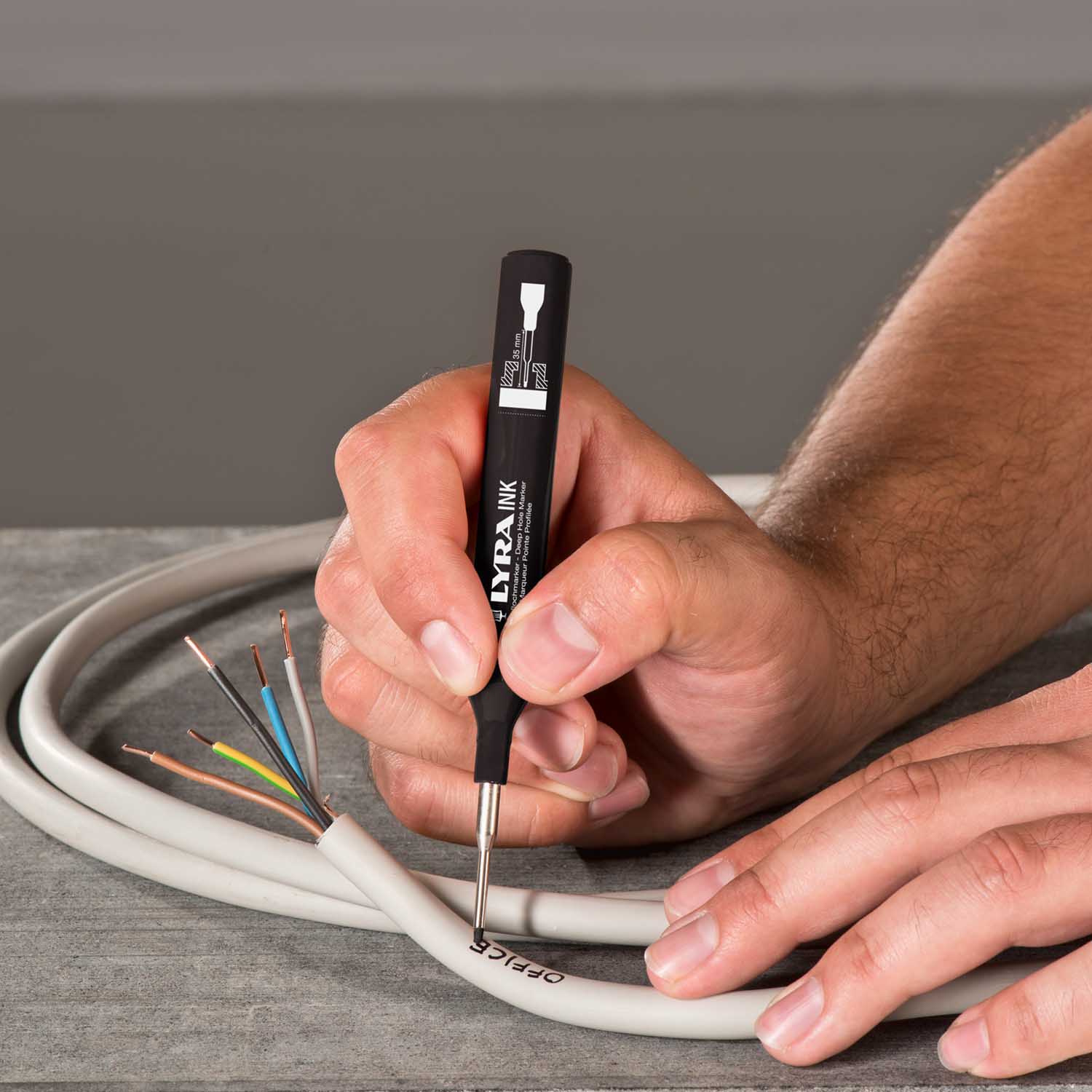 LYRA L4480099, LYRA INK PROFI Deep-Hole Marker permanent black - Image 4