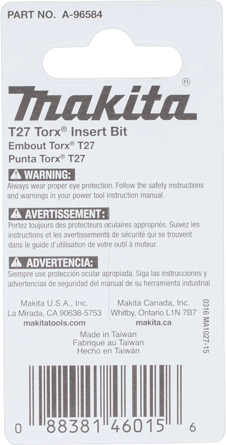 Makita A-96584, Impactx Bit T27 1" 2/Package - Image 3