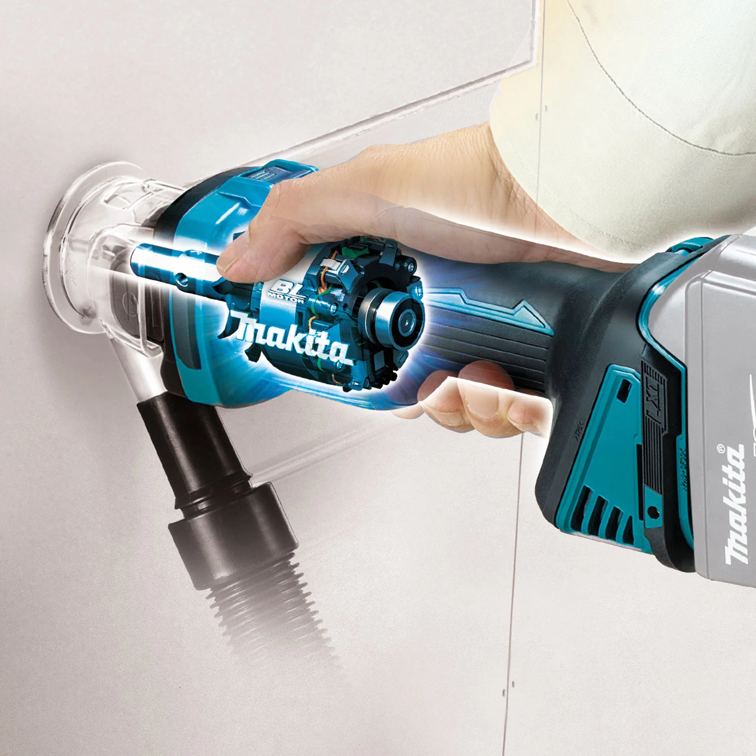 Makita DCO181Z, Drywall Cut-Out Tool Brushless Motor AWS - Image 4