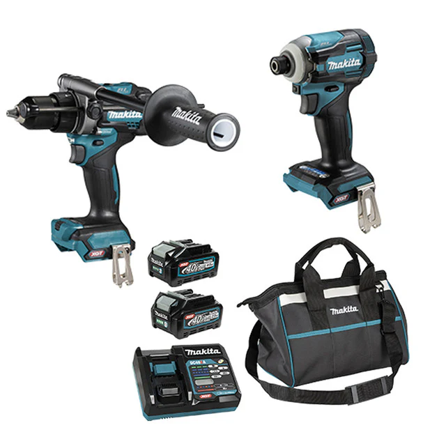 Makita DK0114G210, 40V max XGT Brushless Cordless 2 Tool Combo Kit (2.5 & 4.0 Ah) - Image 2